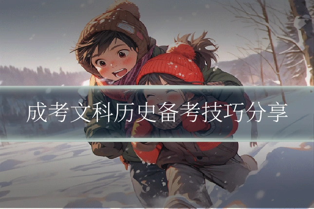 成考文科历史备考技巧分享