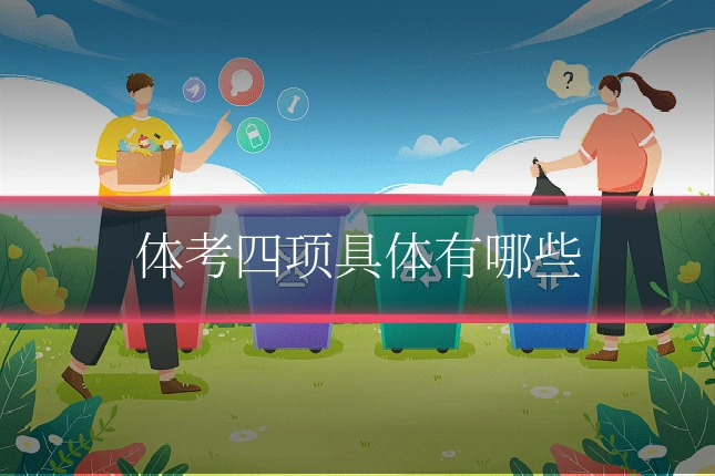 体考四项具体有哪些