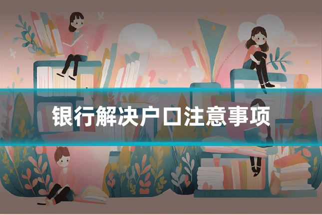 银行解决户口注意事项