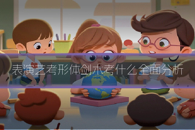 表演艺考形体剑术考什么全面分析
