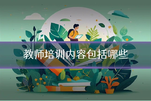 教师培训内容包括哪些