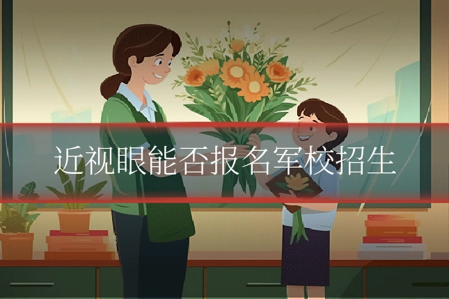 近视眼能否报名军校招生
