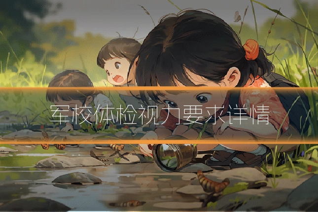 军校体检视力要求详情