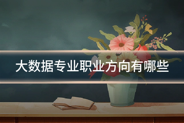 大数据专业职业方向有哪些