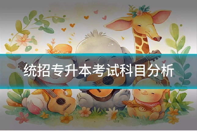 统招专升本考试科目分析