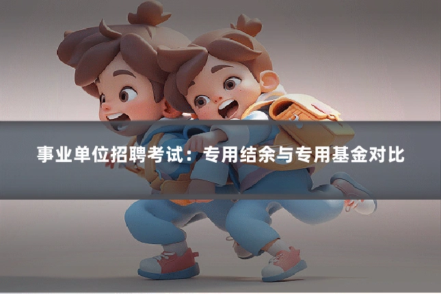 事业单位招聘考试：专用结余与专用基金对比