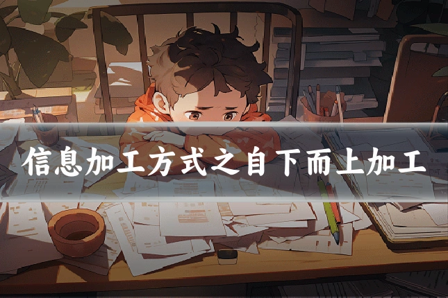 信息加工方式之自下而上加工