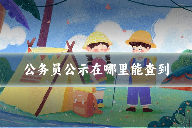 公务员公示在哪里能查到