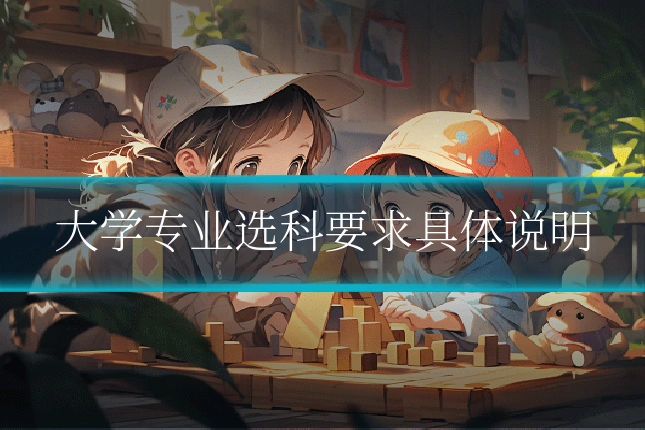 大学专业选科要求具体说明
