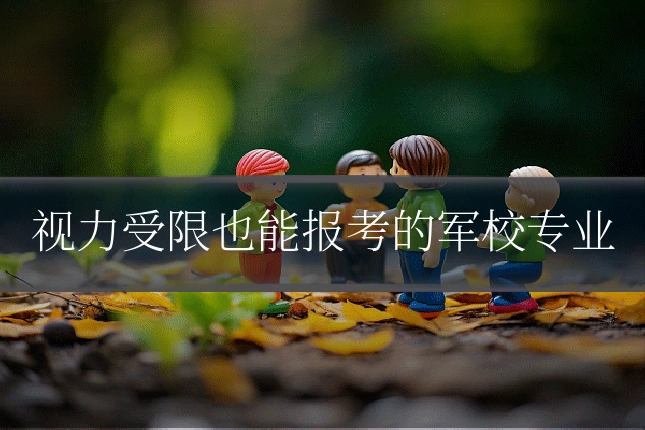 视力受限也能报考的军校专业