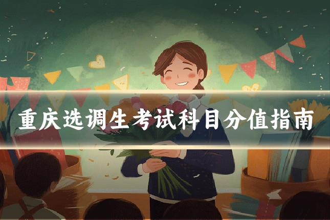 重庆选调生考试科目分值指南