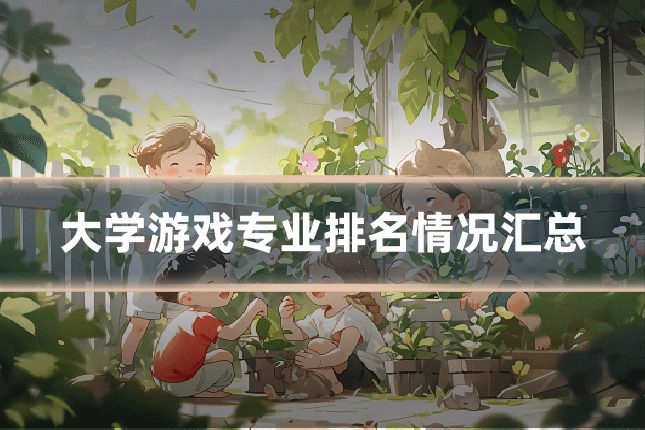 大学游戏专业排名情况汇总