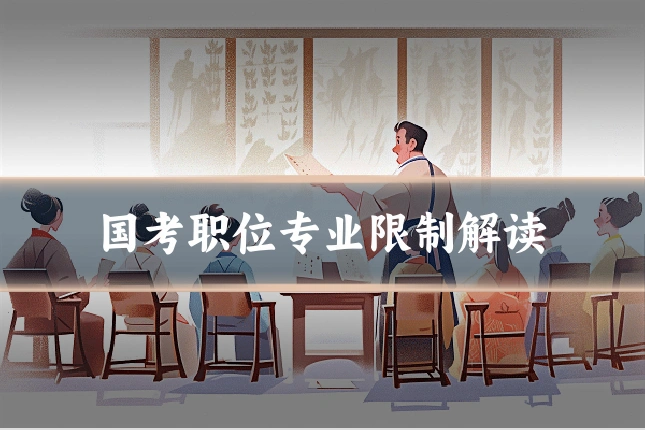 国考职位专业限制解读
