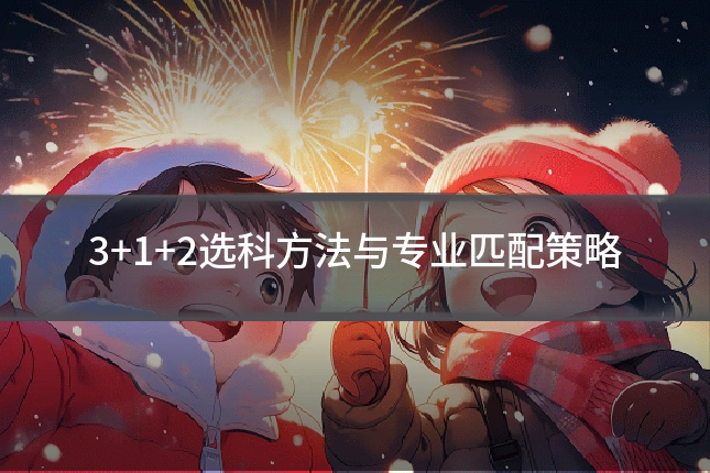 3+1+2选科方法与专业匹配策略