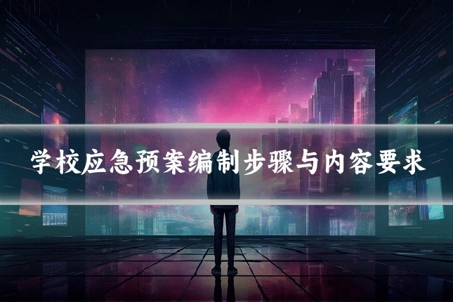 学校应急预案编制步骤与内容要求