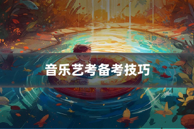 音乐艺考备考技巧