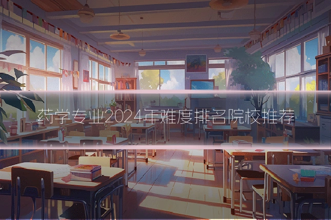 药学专业2024年难度排名院校推荐