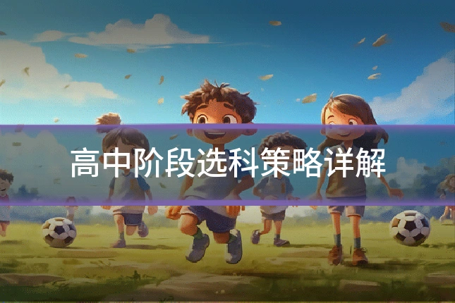 高中阶段选科策略详解