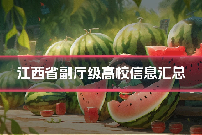 江西省副厅级高校信息汇总
