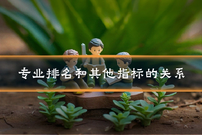 专业排名和其他指标的关系