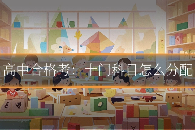 高中合格考：十门科目怎么分配
