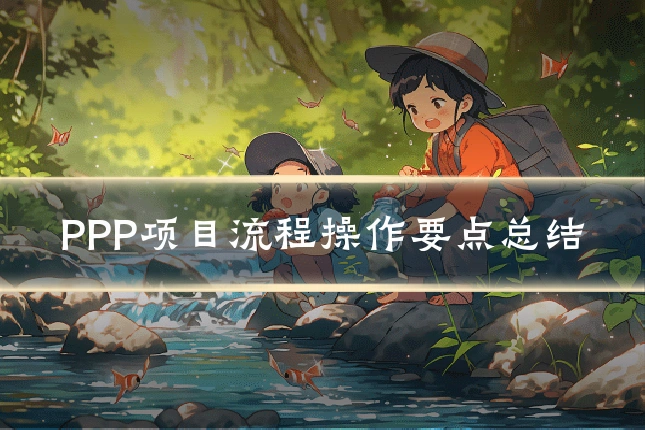 PPP项目流程操作要点总结