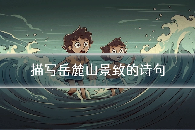 描写岳麓山景致的诗句