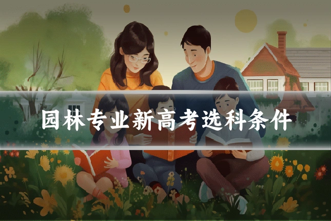 园林专业新高考选科条件