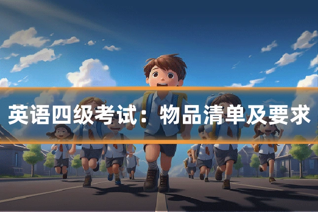 英语四级考试：物品清单及要求