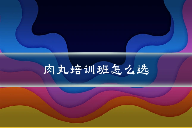 肉丸培训班怎么选