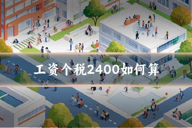 工资个税2400如何算