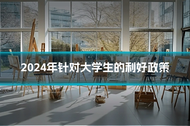 2024年针对大学生的利好政策