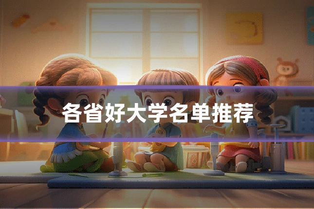 各省好大学名单推荐