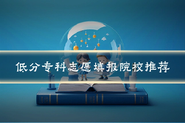 低分专科志愿填报院校推荐