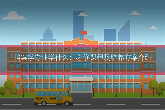 档案学专业学什么：必修课程及培养方案介绍