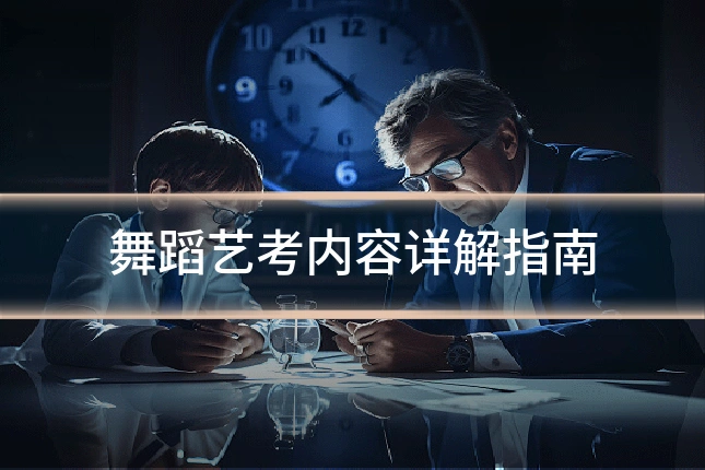 舞蹈艺考内容详解指南