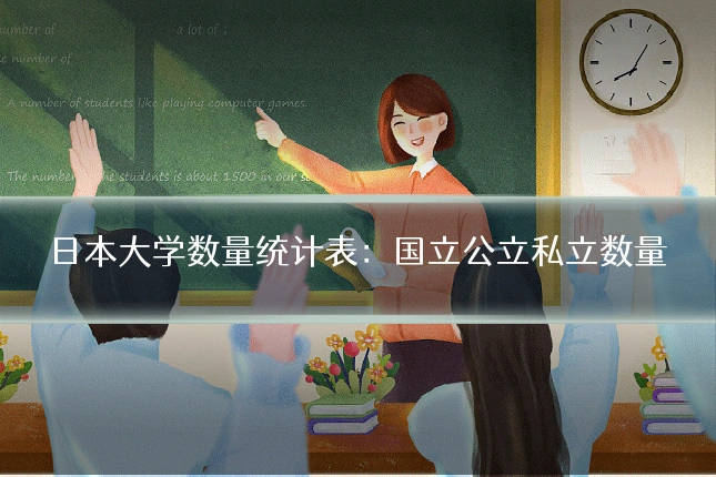 日本大学数量统计表：国立公立私立数量