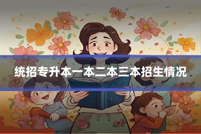 统招专升本一本二本三本招生情况