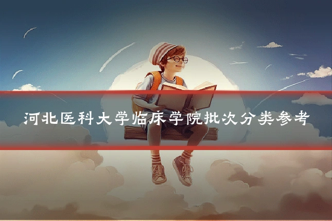 河北医科大学临床学院批次分类参考