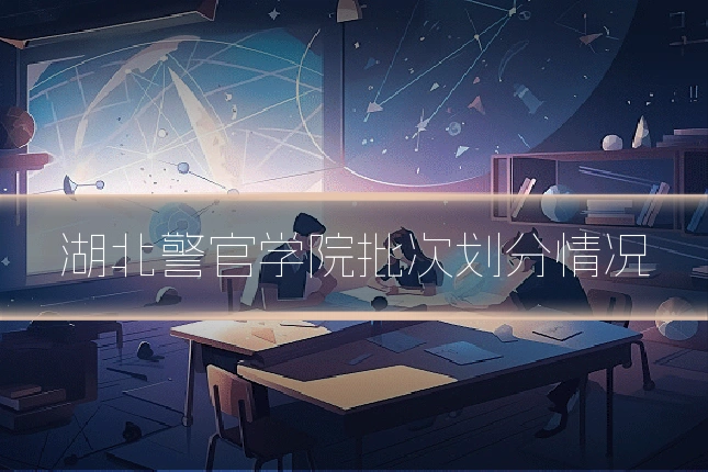 湖北警官学院批次划分情况