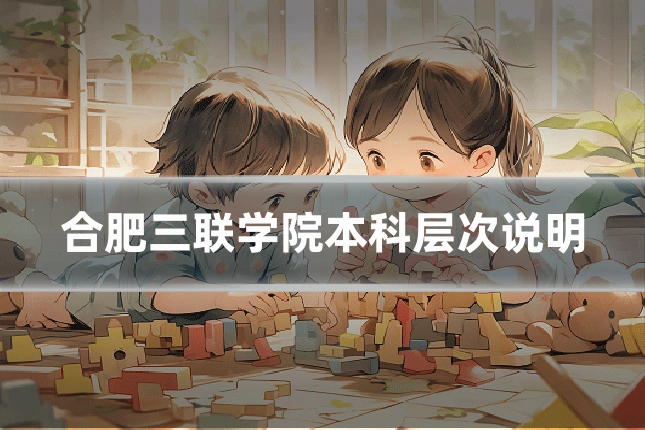 合肥三联学院本科层次说明