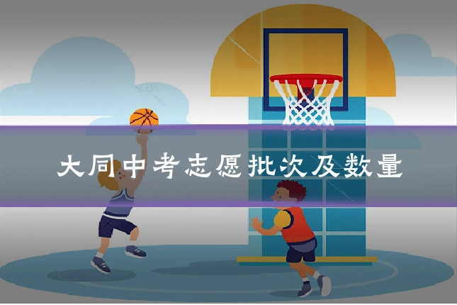 大同中考志愿批次及数量