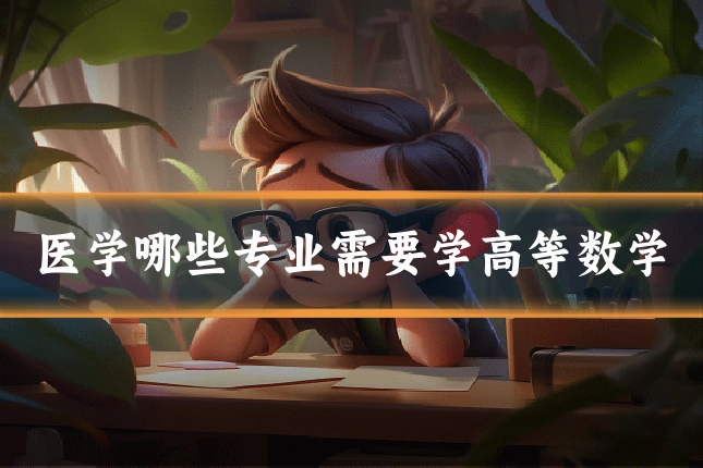 医学哪些专业需要学高等数学