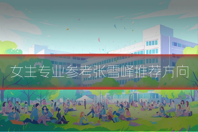 女生专业参考张雪峰推荐方向