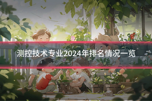 测控技术专业2024年排名情况一览
