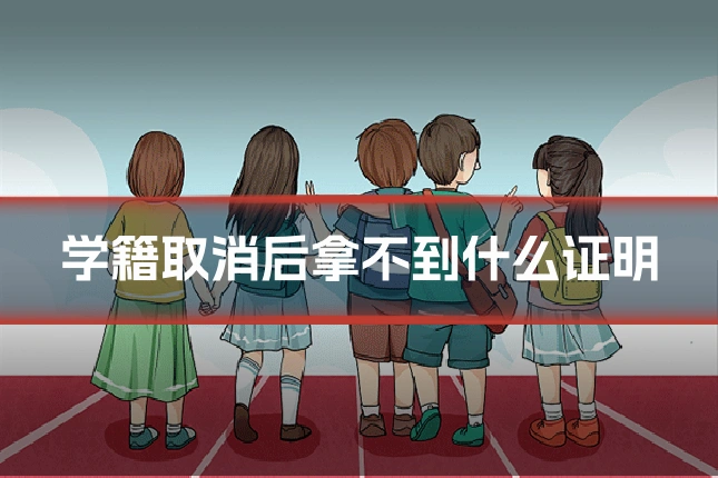学籍取消后拿不到什么证明
