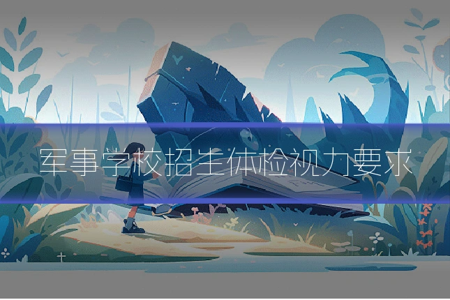 军事学校招生体检视力要求