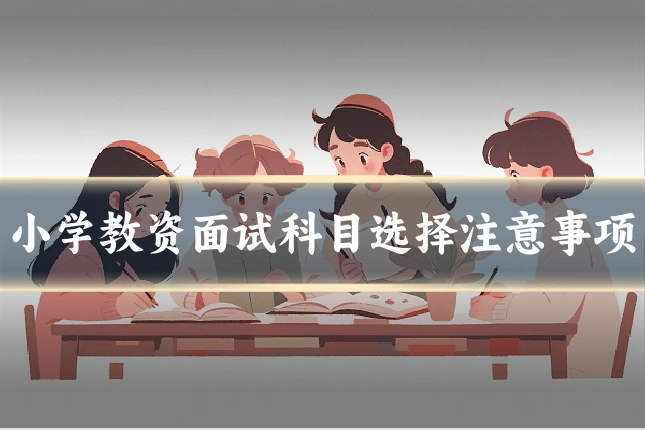 小学教资面试科目选择注意事项