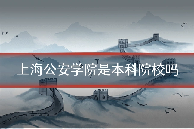 上海公安学院是本科院校吗