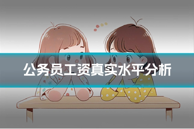 公务员工资真实水平分析